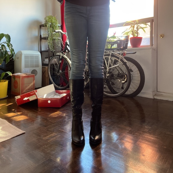 Guess leather boots with heel - Pozina - Picture 2 of 7